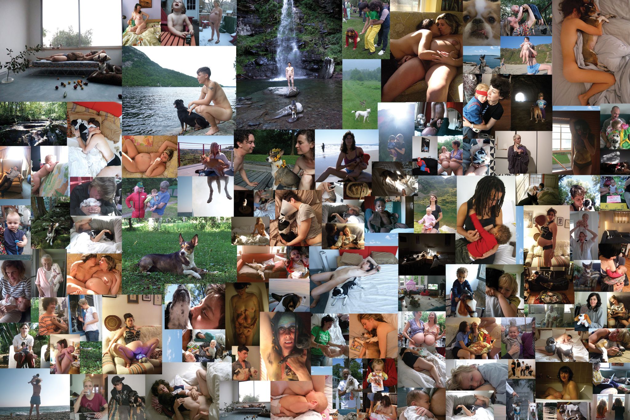 A.L. Steiner, <em>Puppies & Babies,</em> 2012-2024<br>Color pigment prints, Dimensions variable