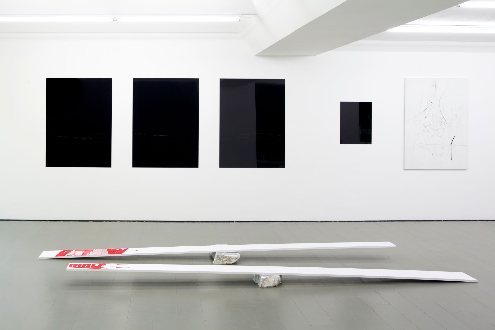 Installation view, Anne Imhof, Anne Imhof, Deborah Schamoni, 2014