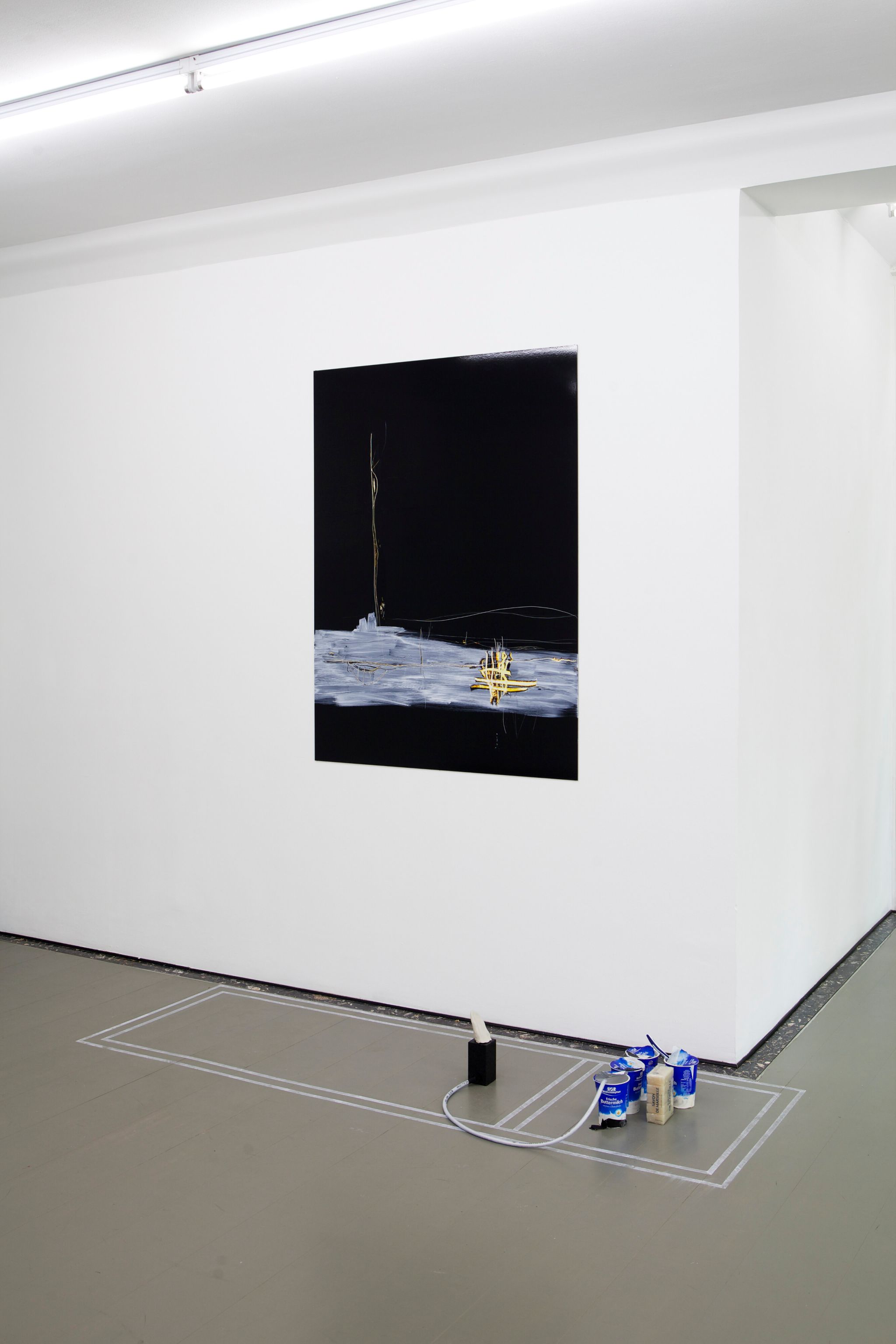 Installation view, Anne Imhof, Anne Imhof, Deborah Schamoni, 2014