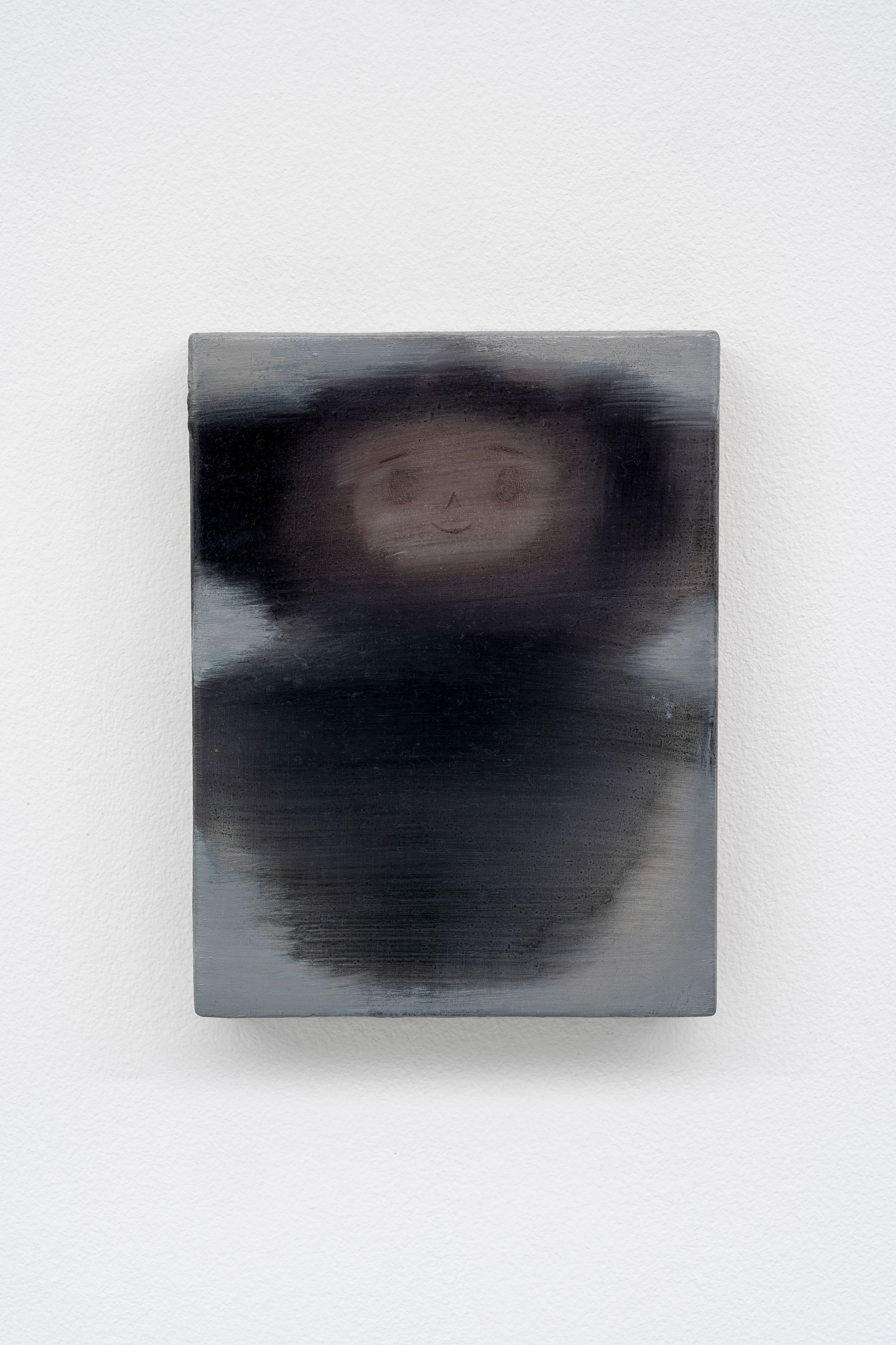 Mariann Metsis, Cheburashka, 2024, Oil on gesso panel, 17 ⁠× ⁠13 ⁠⁠cm