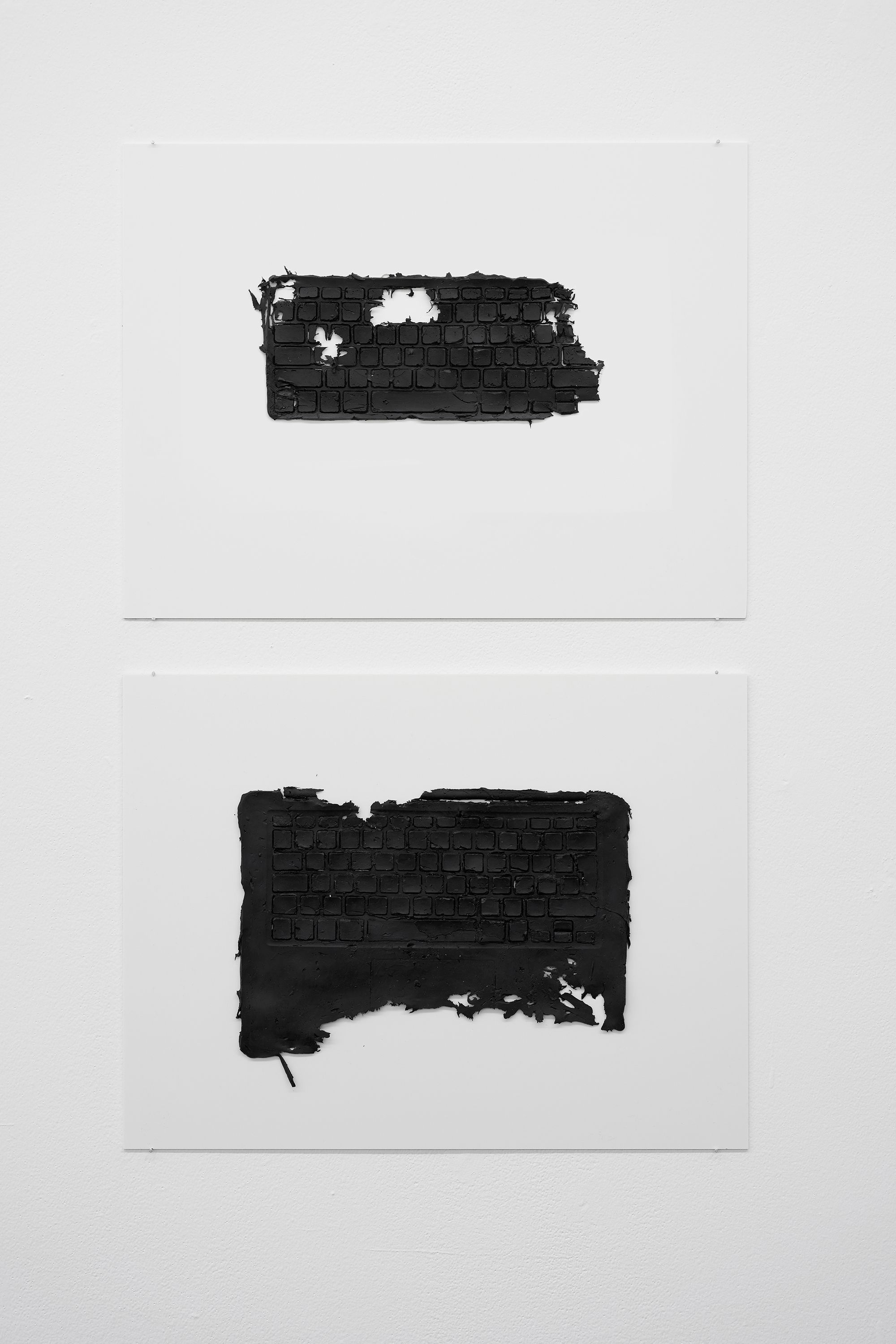 Henrik Olesen, 6.-7.Auflösung, 2020, Silicone on cardstock, 86 ⁠× ⁠52 ⁠× ⁠1 ⁠⁠cm