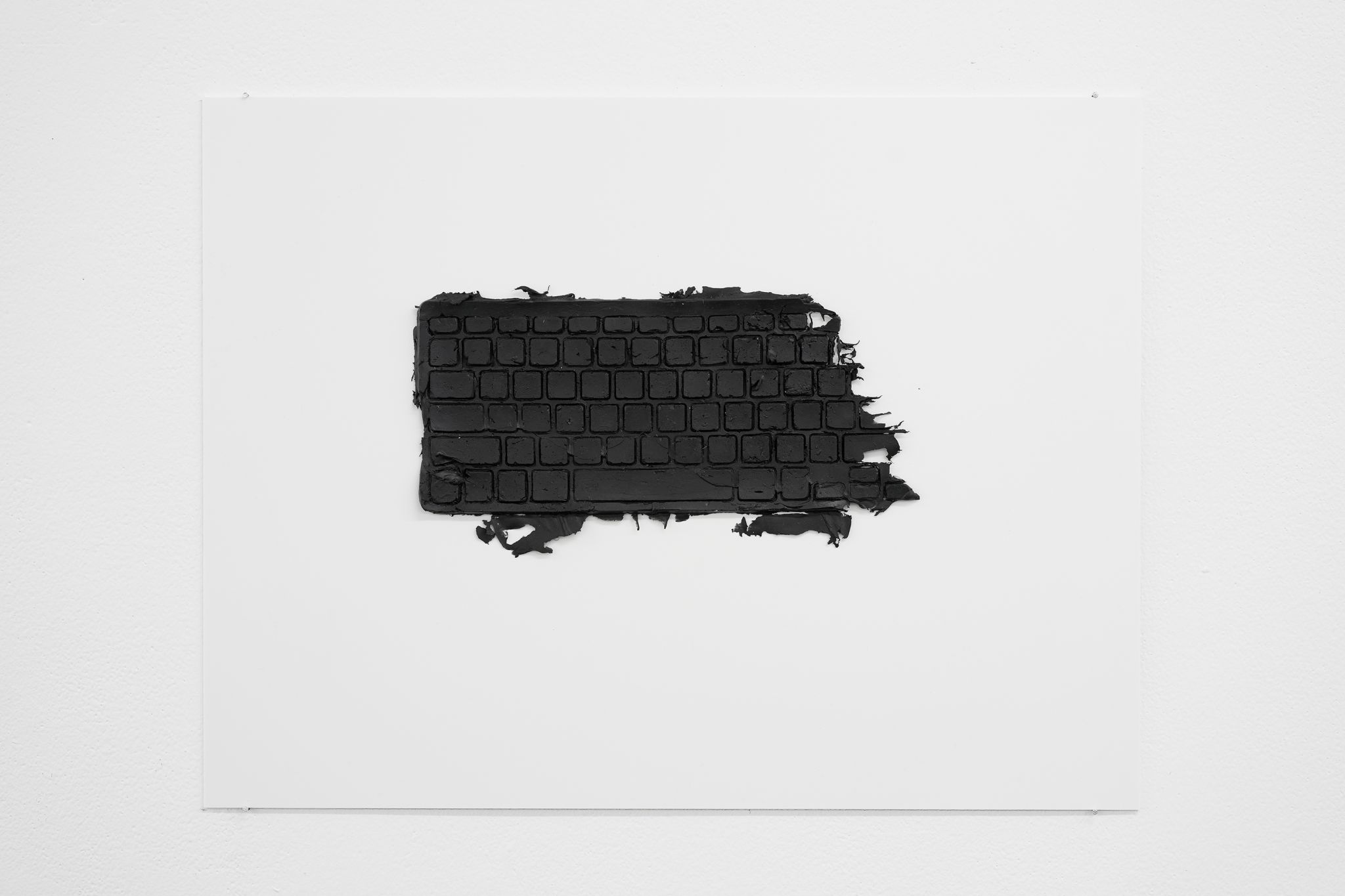 Henrik Olesen, 3.Auflösung, 2020, silicone on cardstock, 39.5 ⁠× ⁠52 ⁠× ⁠1 ⁠⁠cm