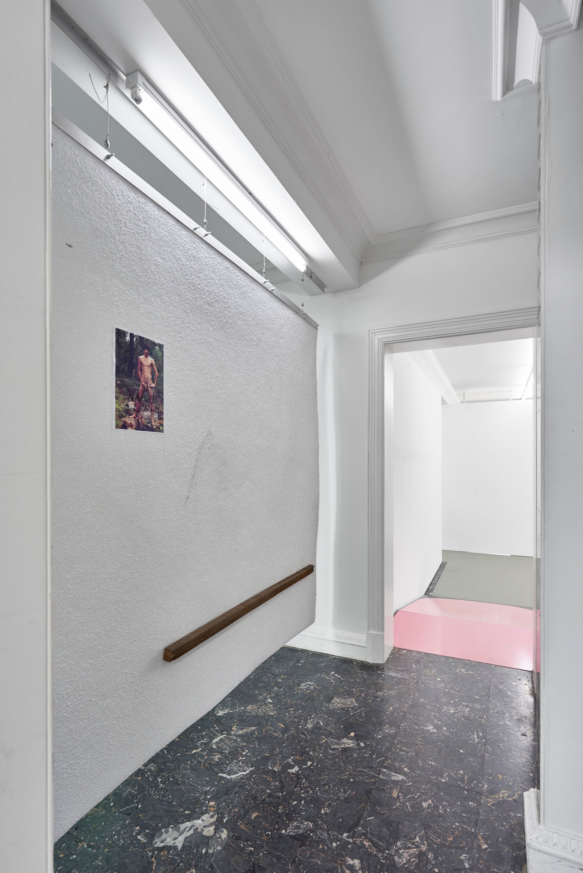 Installation view, Gerry Bibby, Henrik Olesen, Conversation in a Yes/No Landscape, Deborah Schamoni, 2016