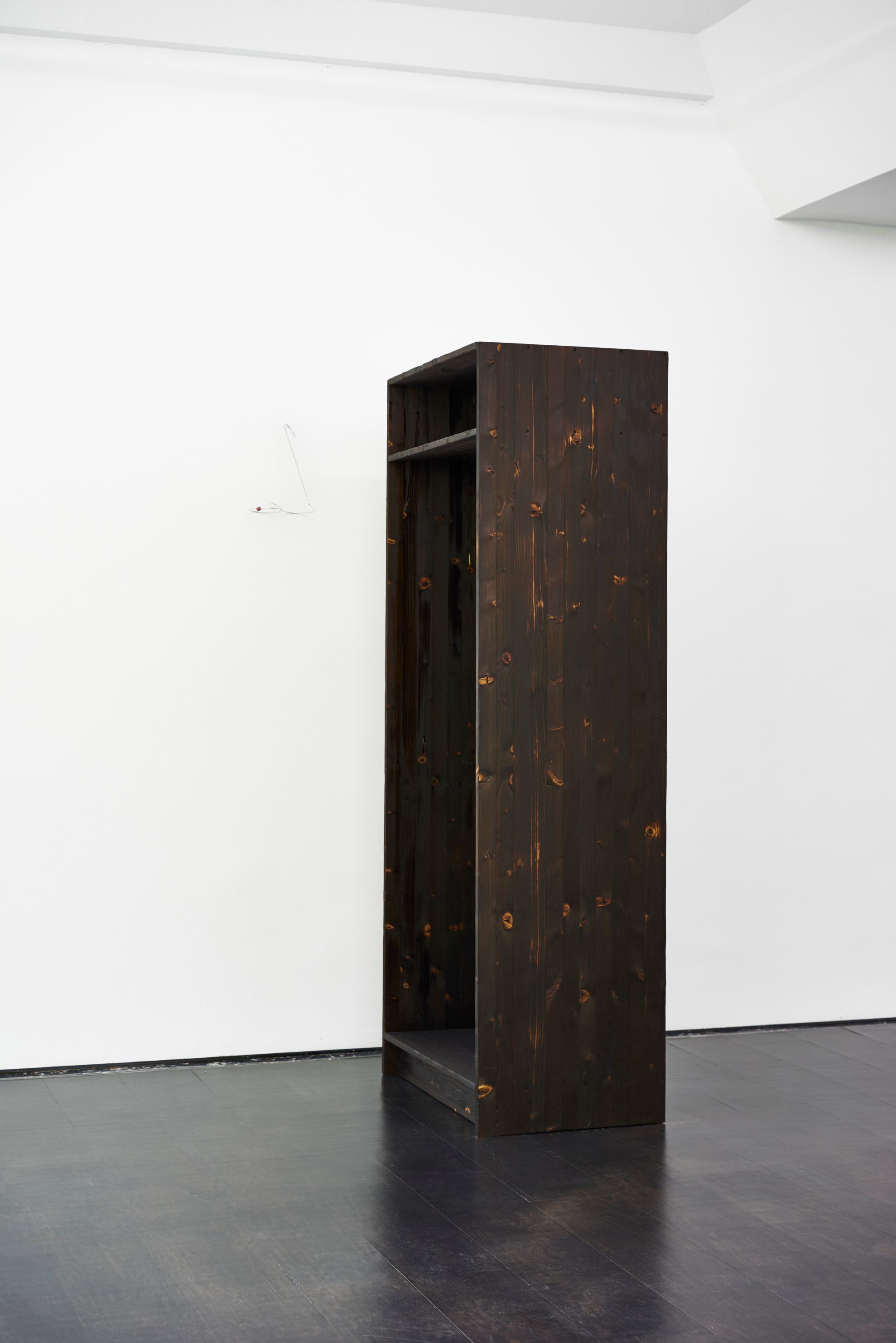 Davide Stucchi, Heat dispersion (Black Afgano) IV, 2017, Burnt wood, 74 ⁠× ⁠50 ⁠× ⁠191 ⁠⁠cm