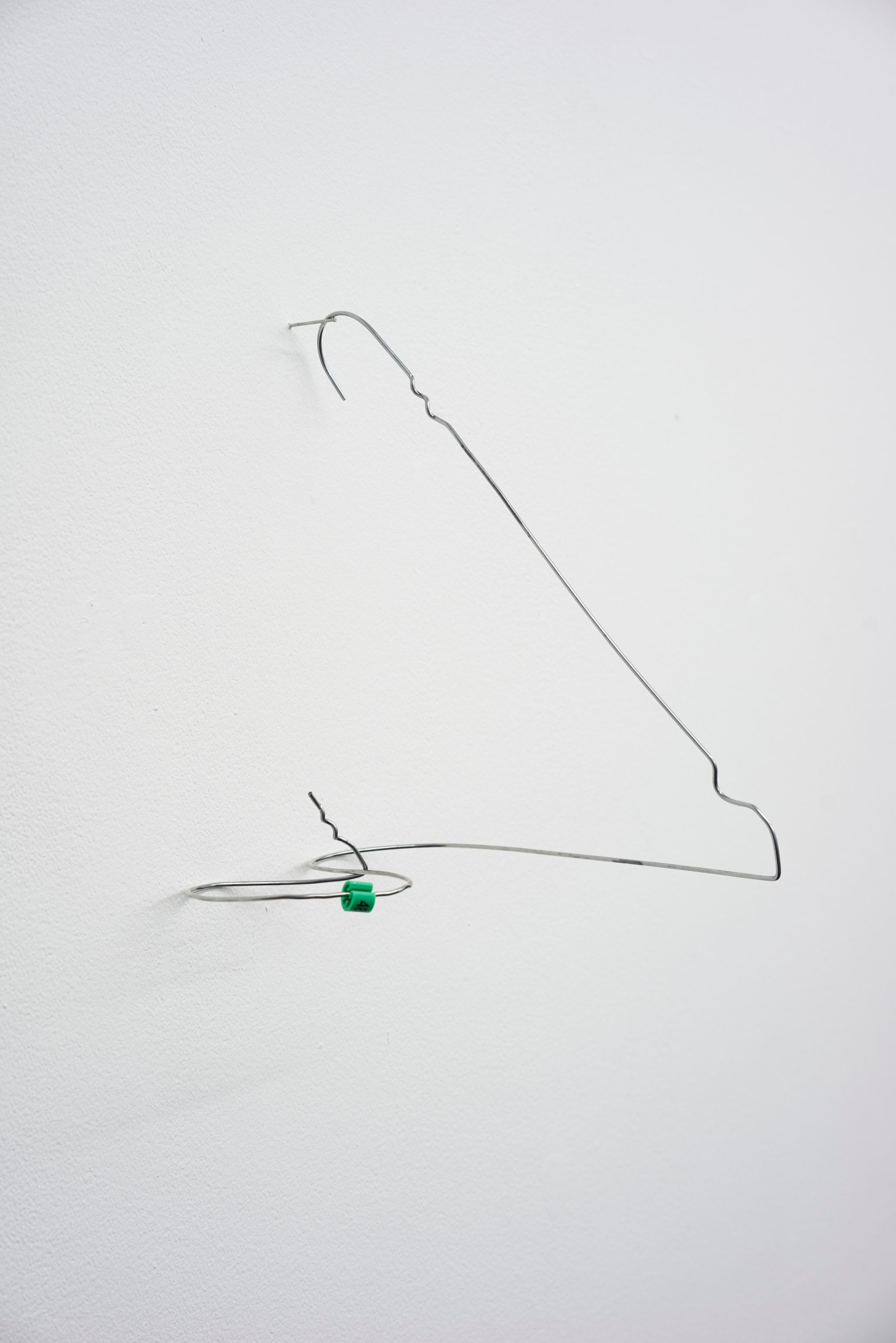 Davide Stucchi, Naso (Pisello) I, 2017, Aluminum hanger, 25 ⁠× ⁠19 ⁠× ⁠26 ⁠⁠cm