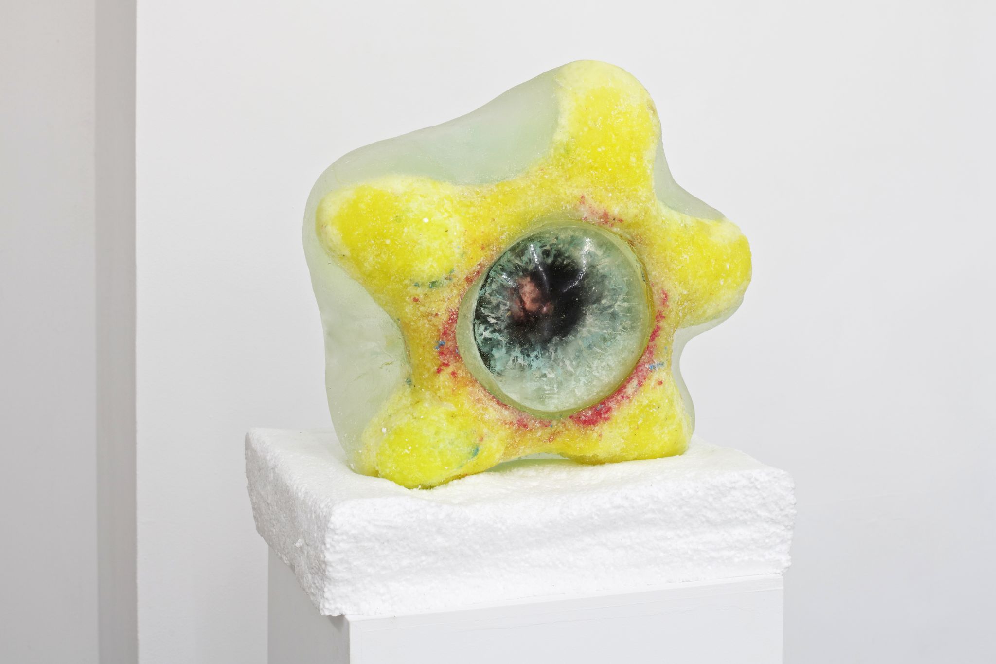Eric Sidner, Untitled, 2015, Silicone, Hostess sno ball cake, styrofoam, 50 ⁠× ⁠55 ⁠× ⁠39 ⁠⁠cm