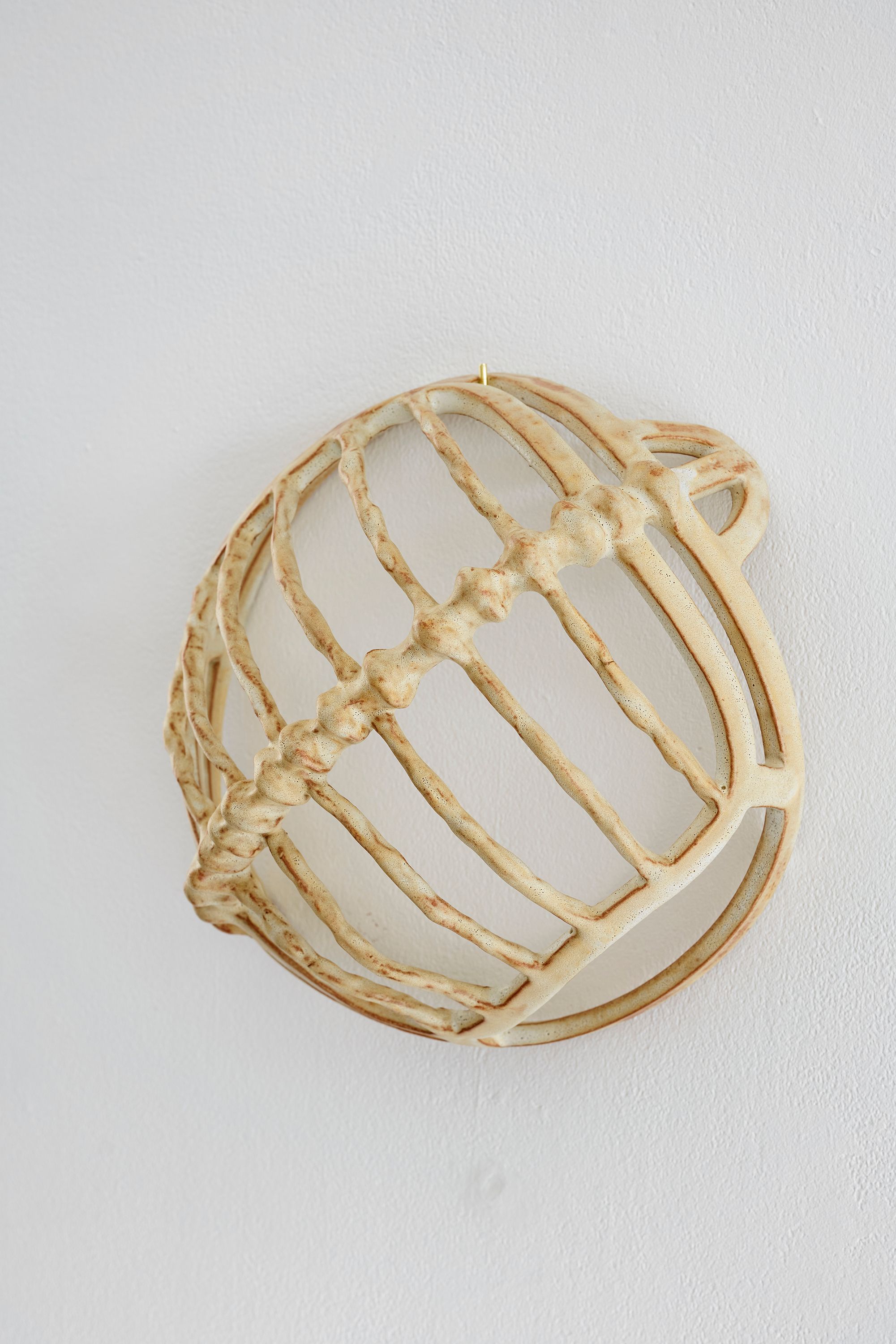 Hanna-Maria Hammari, Untitled (rib cage), 2020, Glazed ceramic, 31.5 ⁠× ⁠28.5 ⁠× ⁠15.5 ⁠⁠cm