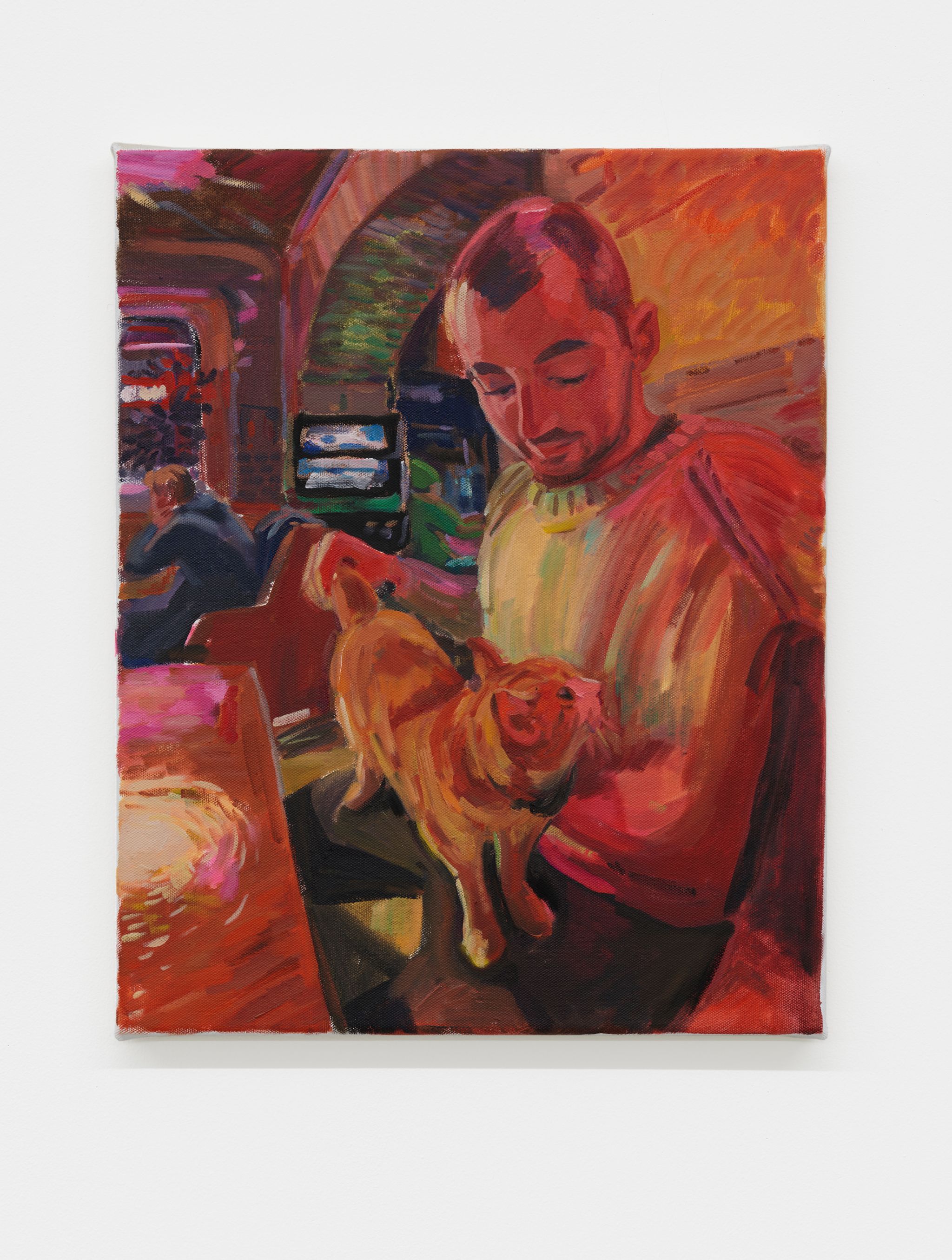 Elizabeth Ravn, Weeknight, 2023, Oil on canvas, 50 ⁠× ⁠40 ⁠⁠cm