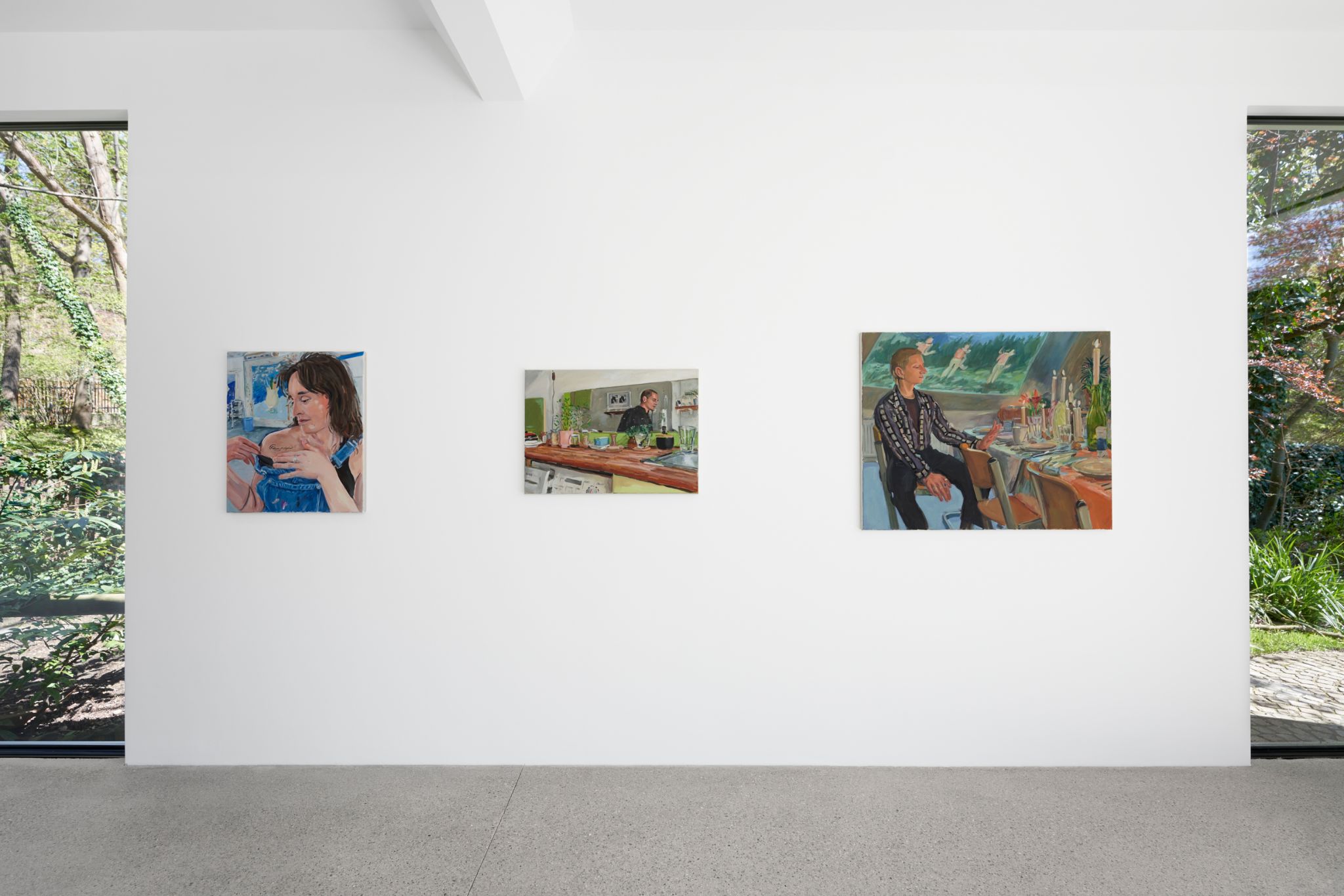 Installation view, Elizabeth Ravn, Downtime, Deborah Schamoni, 2023