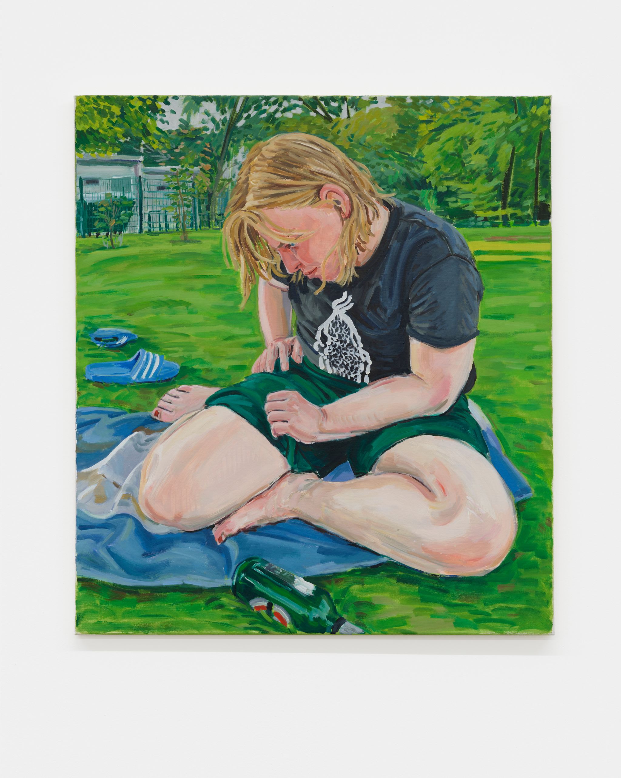 Elizabeth Ravn, Tail End, 2022, Oil on canvas, 90 ⁠× ⁠80 ⁠⁠cm