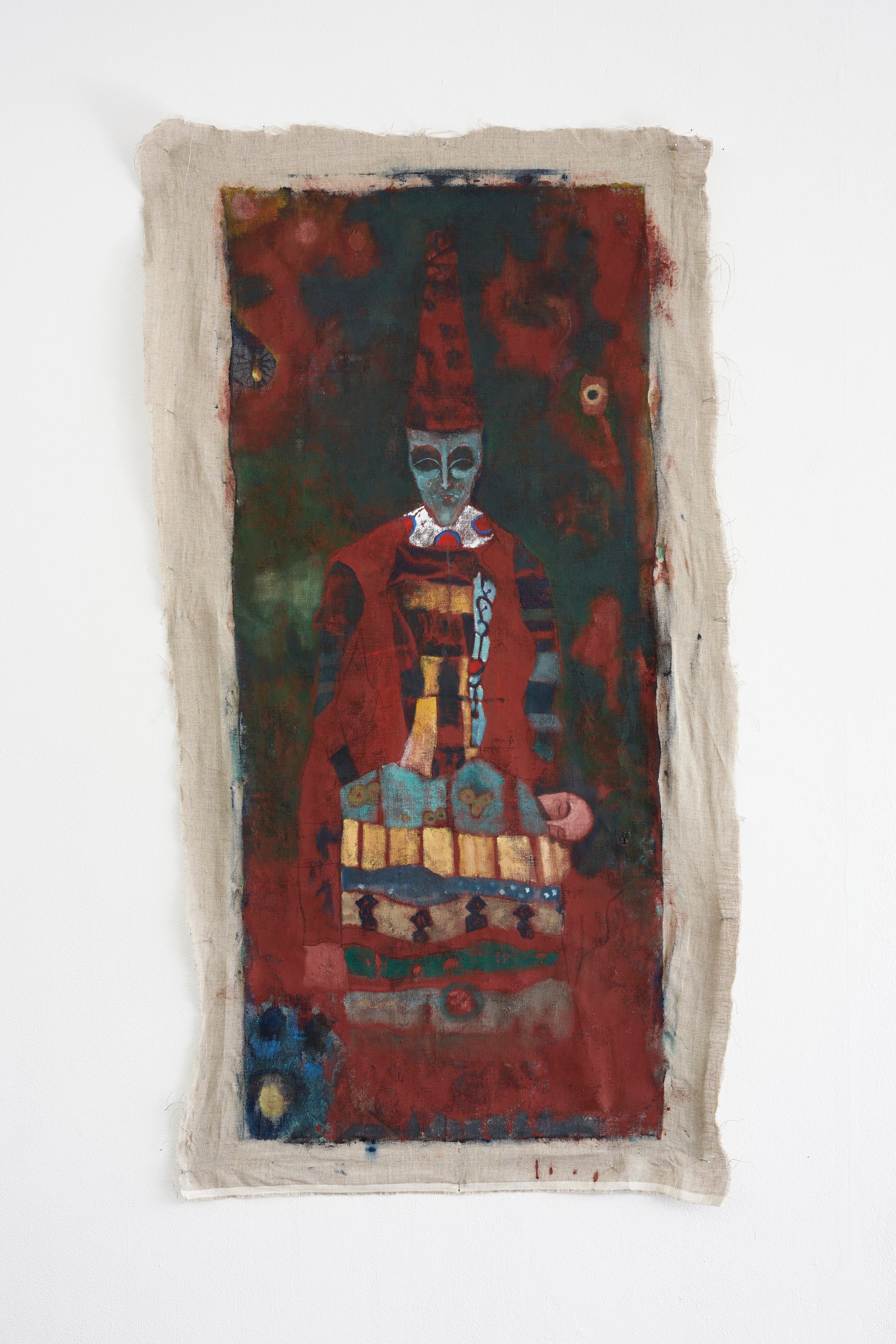 Paul Gondry, Promise Child 01, 2019, Gouache and pigment on linen, 74 ⁠× ⁠139 ⁠⁠cm