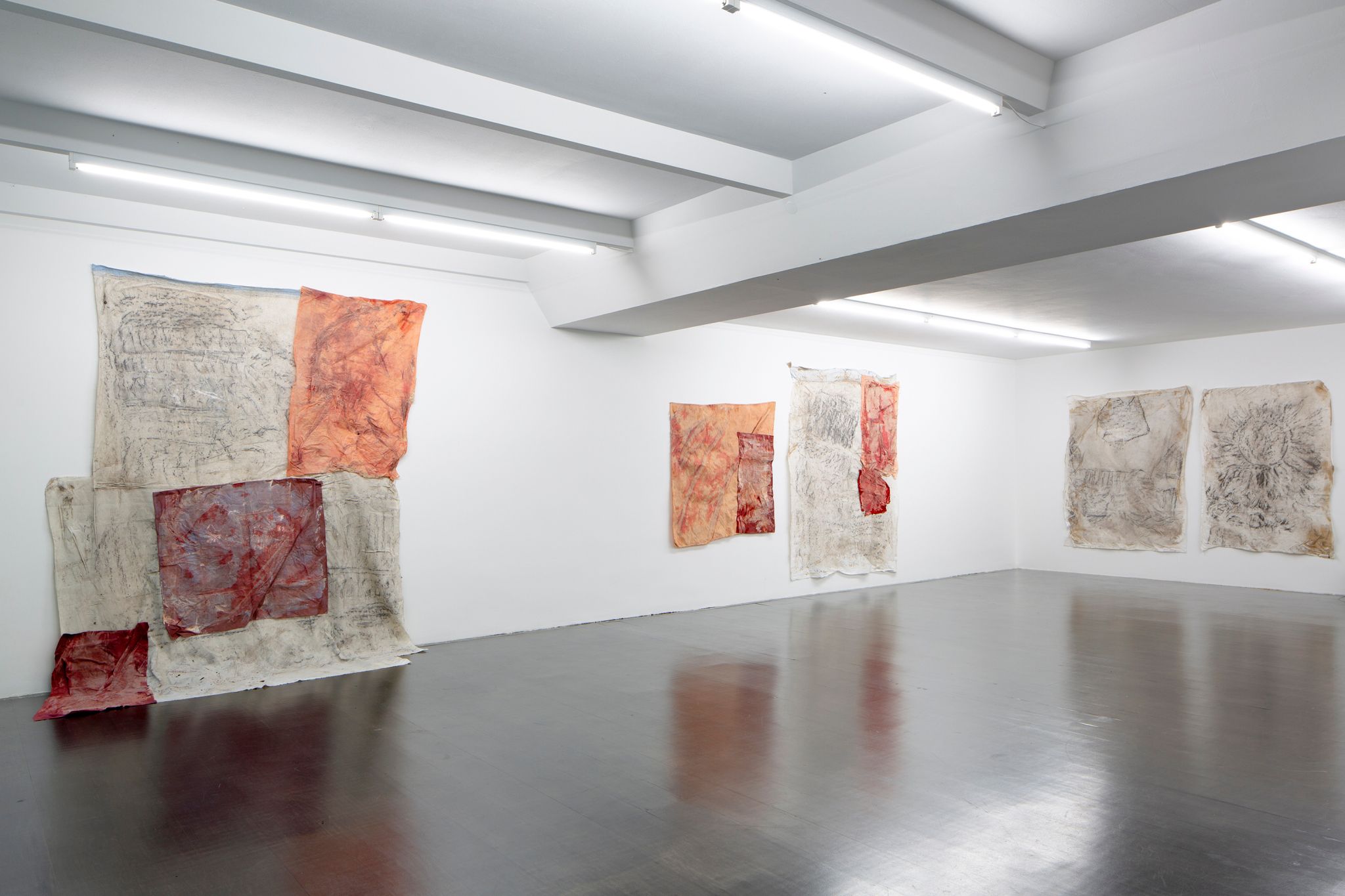 Installation view, Dala Nasser, In the Purple, Deborah Schamoni, 2021