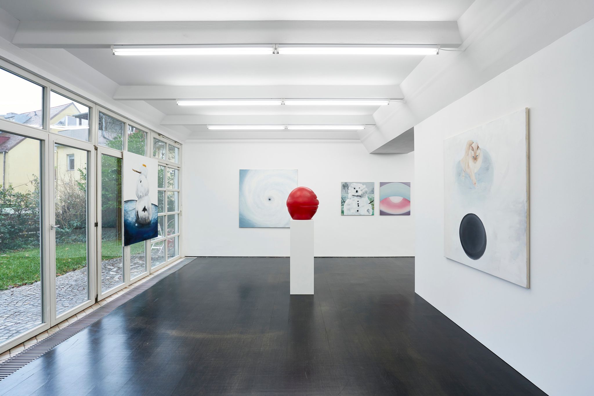 Installation view, Eric Sidner, Jiggly, Deborah Schamoni, 2018