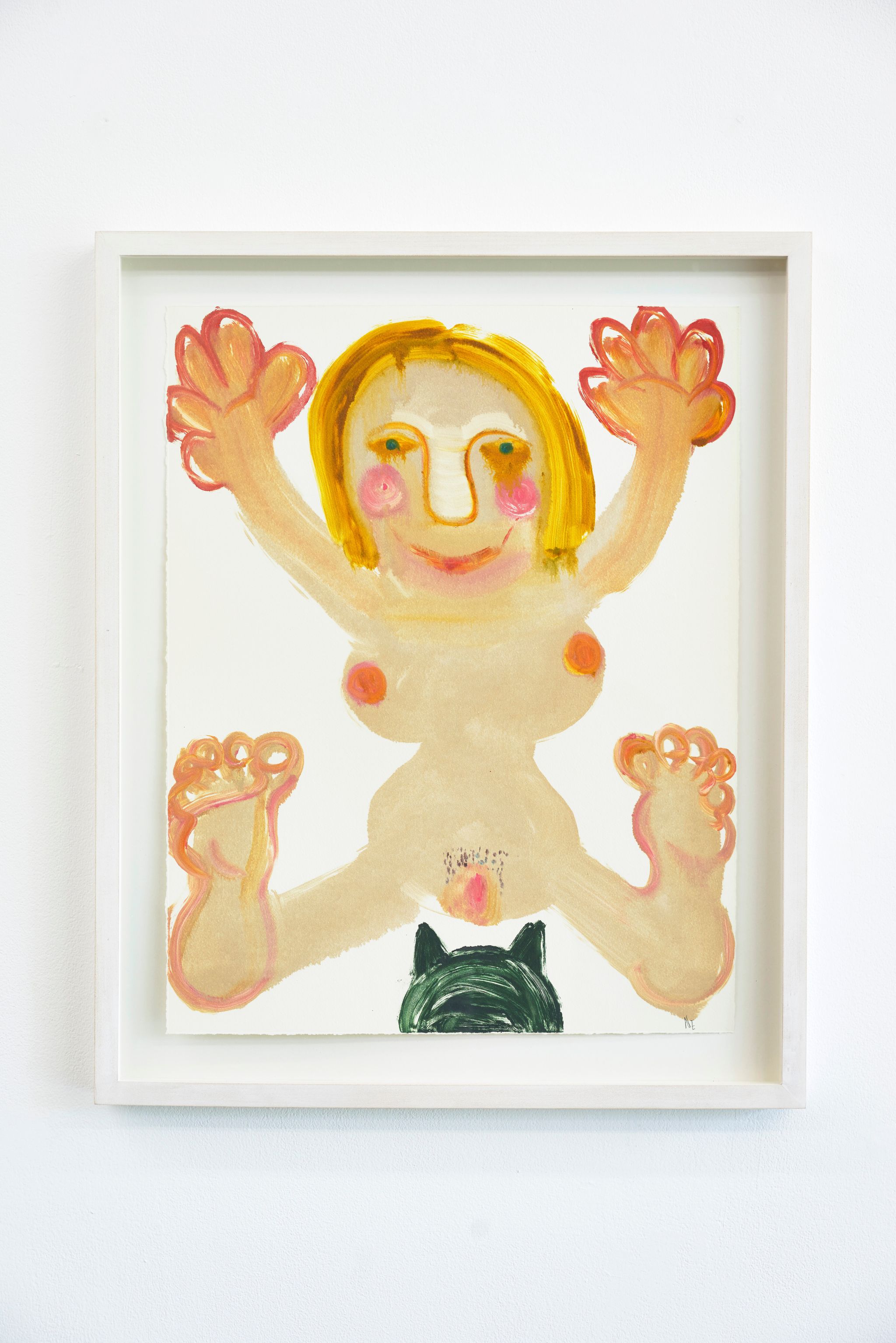 Nicole Eisenman, Untitled, 2008, Oil and pencil on paper, 60 ⁠× ⁠48 ⁠⁠cm