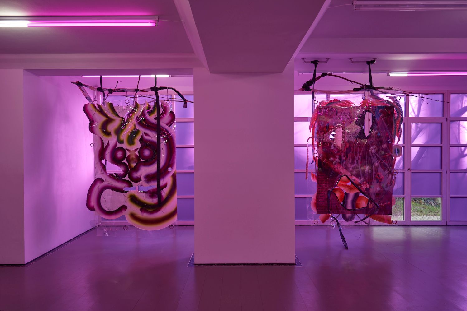 Installation view, KAYA (Kerstin Brätsch & Debo Eilers), N.O.Madski presents Klub KAYA, Deborah Schamoni, 2015