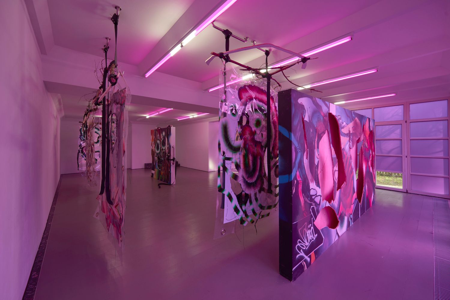 Installation view, KAYA (Kerstin Brätsch & Debo Eilers), N.O.Madski presents Klub KAYA, Deborah Schamoni, 2015