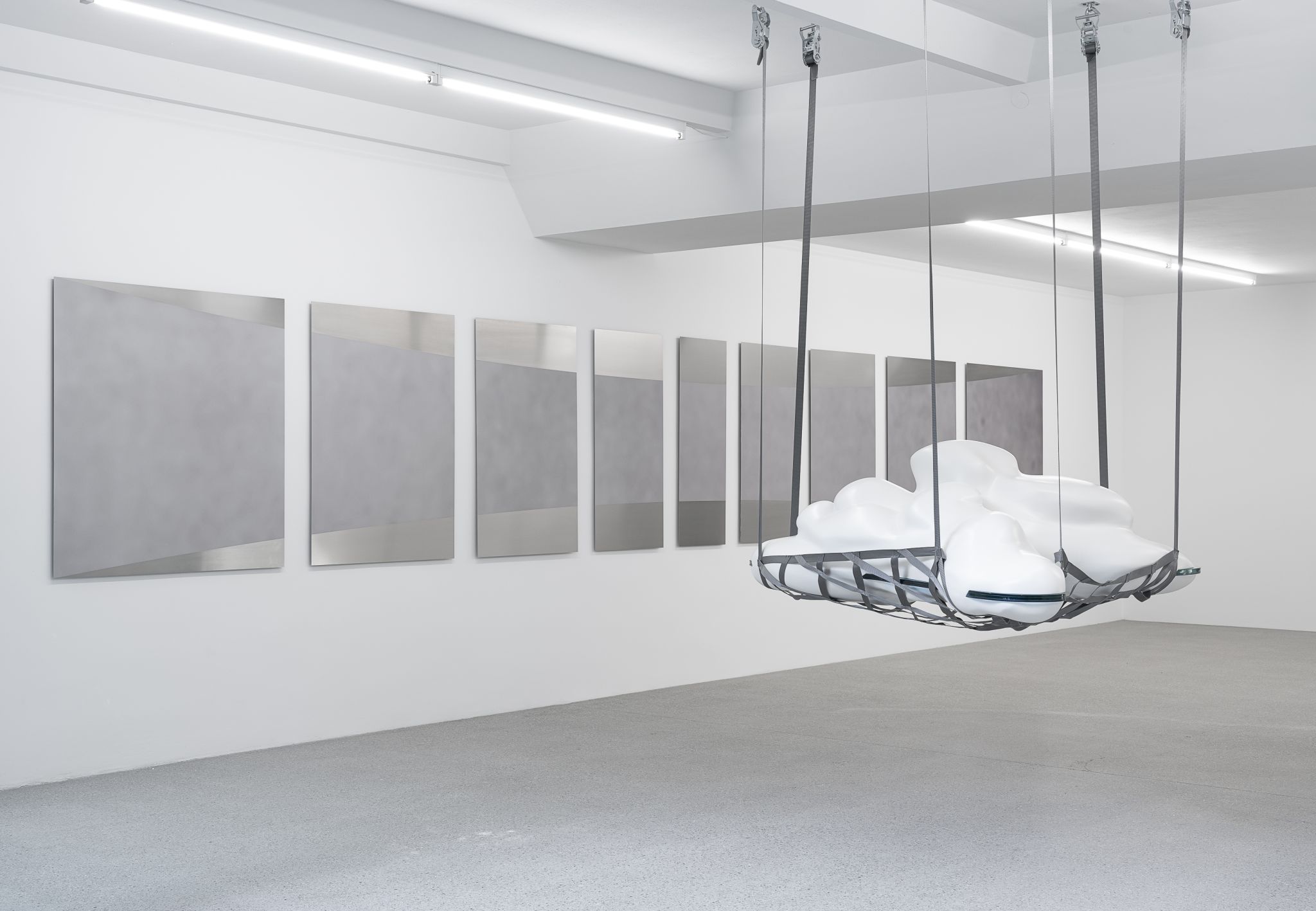 Installation view, Flaka Haliti, Partly Cloudy or Partly Sunny, Deborah Schamoni, 2024