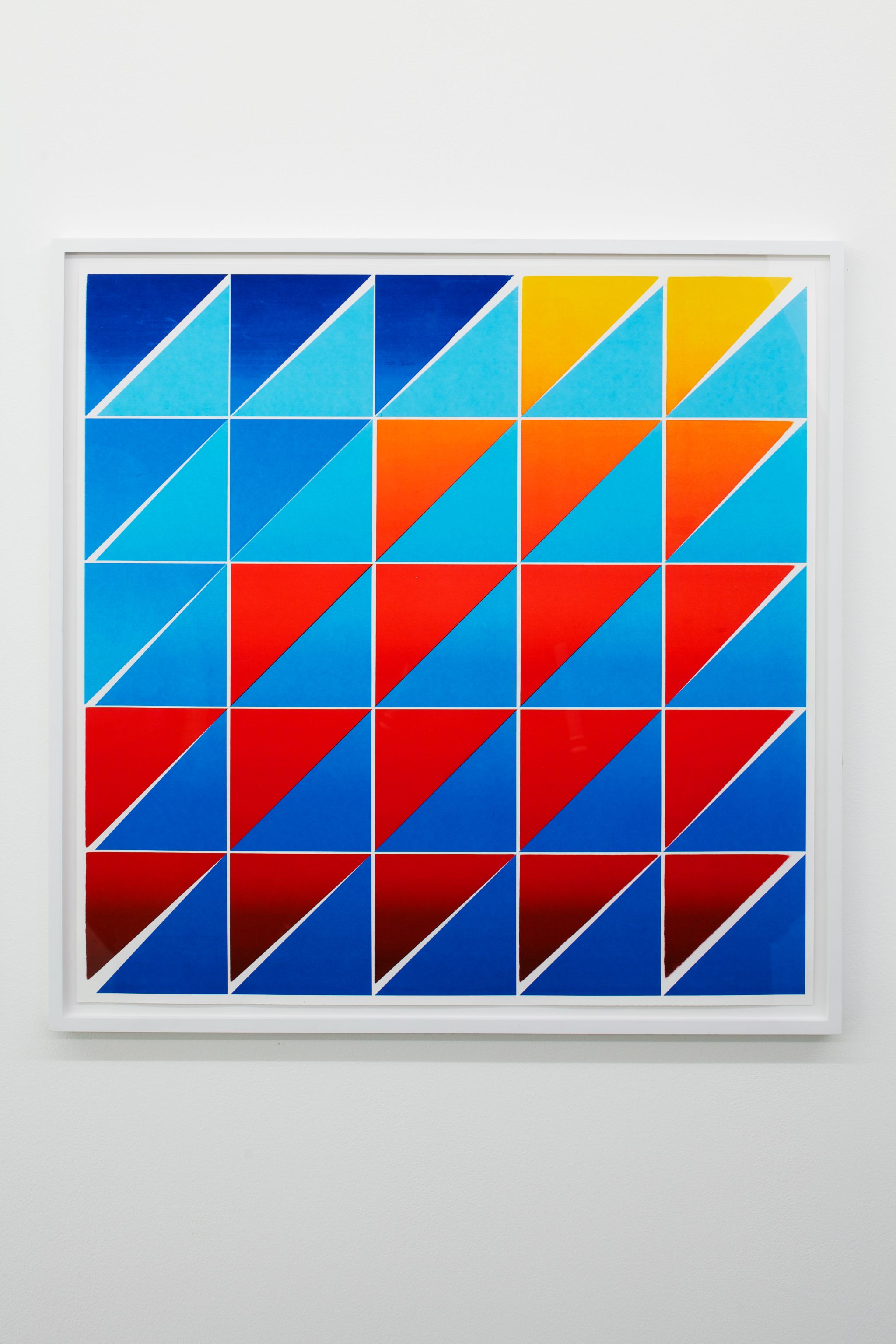 Judith Hopf, Sun Up / Sun Down 4, 2013, Silkscreen on paper, 77.5 ⁠× ⁠77.5 ⁠⁠cm, 2/5