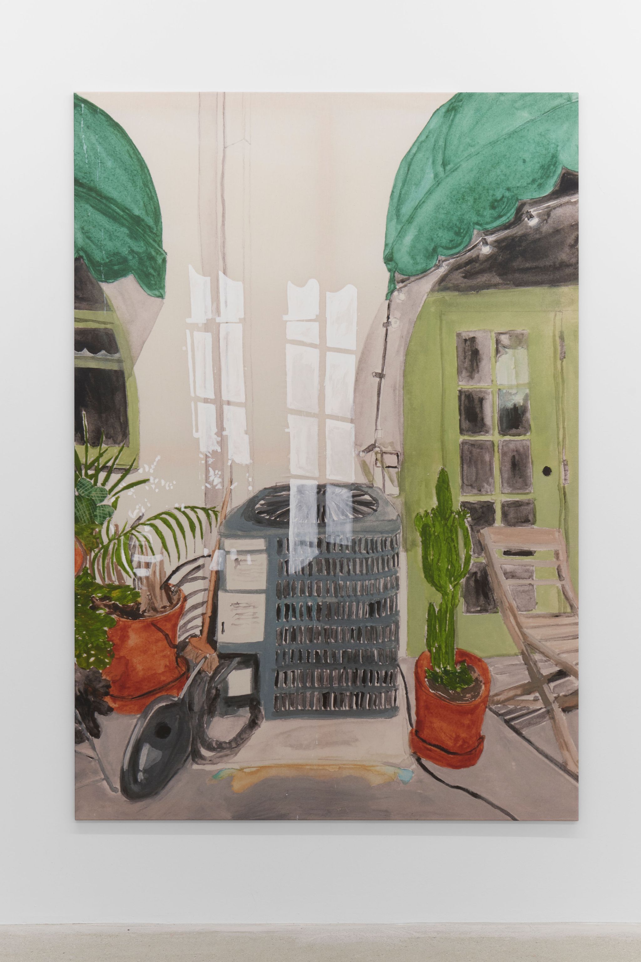 Juliette Blightman, The Changing Light at O-Town House (27th April 2018, 16:59), 2020, Gouache and pencil on paper, 42 ⁠× ⁠59.4 ⁠⁠cm