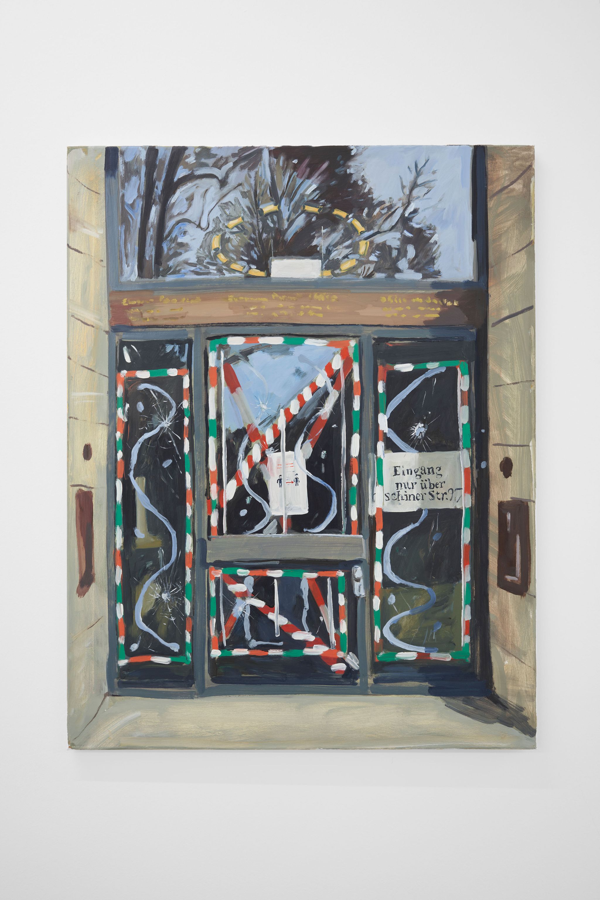 Elizabeth Ravn, Patent Office Eingang, 2021, Oil on canvas, 90 ⁠× ⁠70 ⁠⁠cm