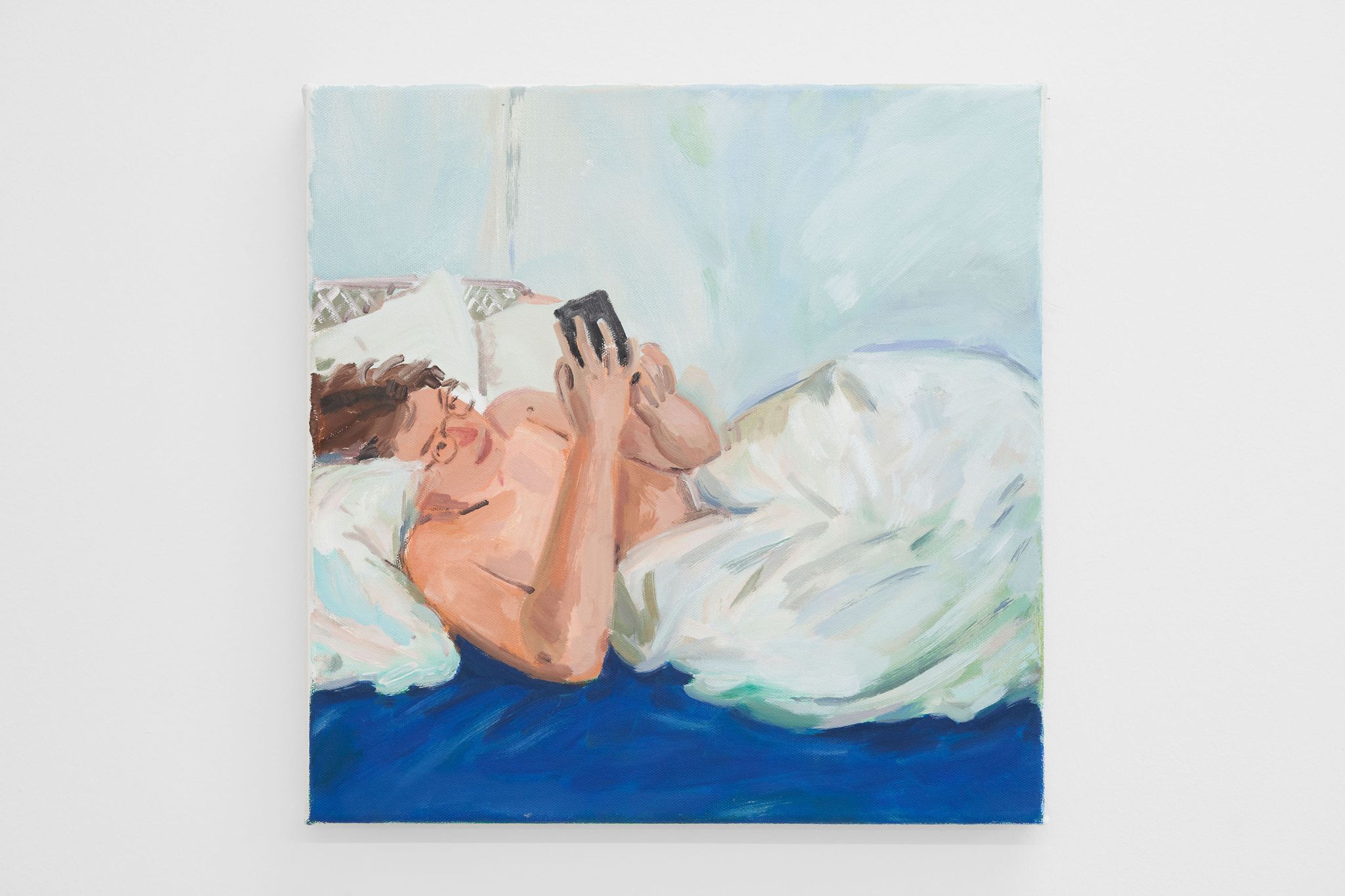 Elizabeth Ravn, Self Portrait, 2022, Oil on canvas, 40 ⁠× ⁠40 ⁠⁠cm