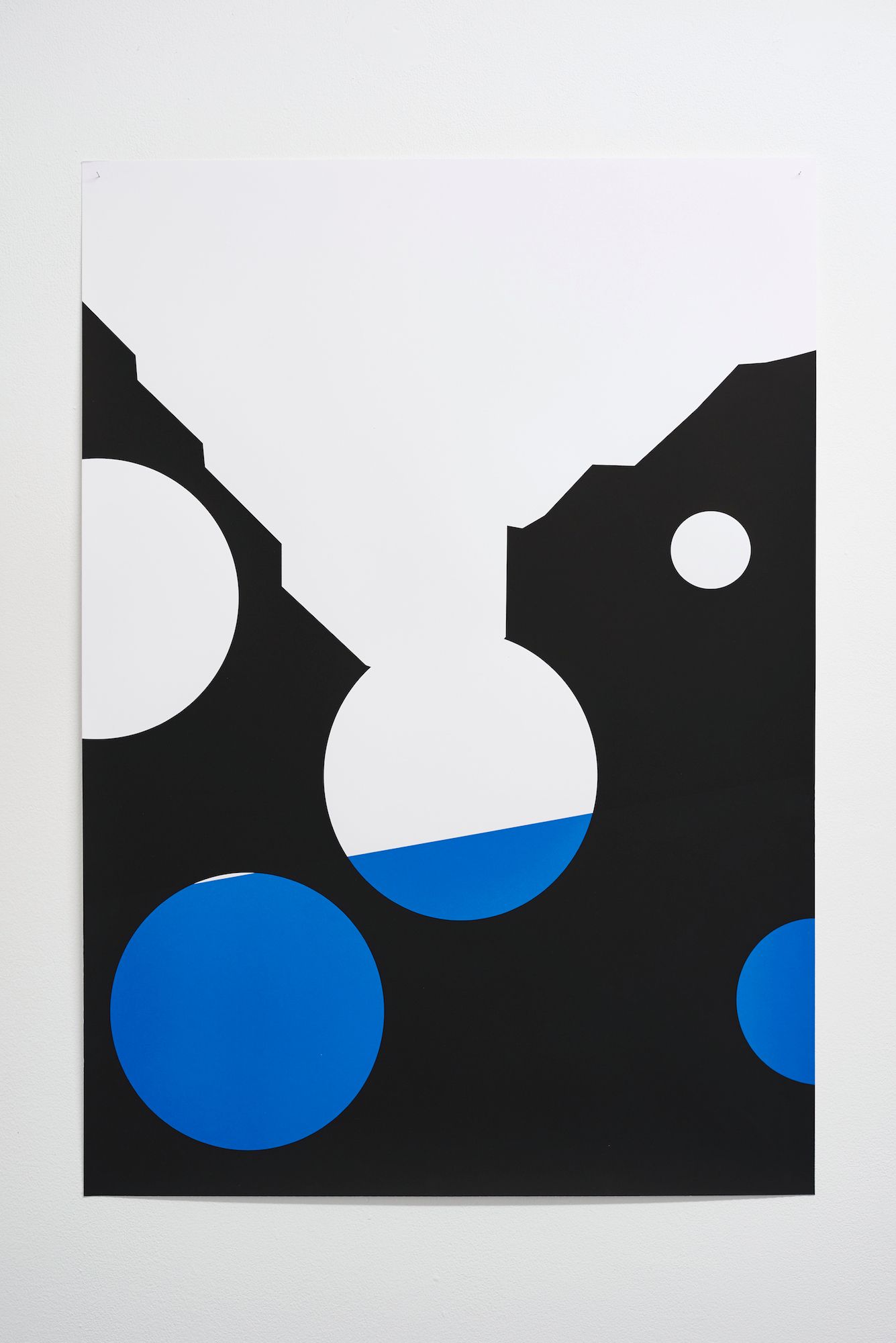 Judith Hopf, Untitled (Loch 2), 2017, Silkscreen on paper, 100 ⁠× ⁠80 ⁠⁠cm