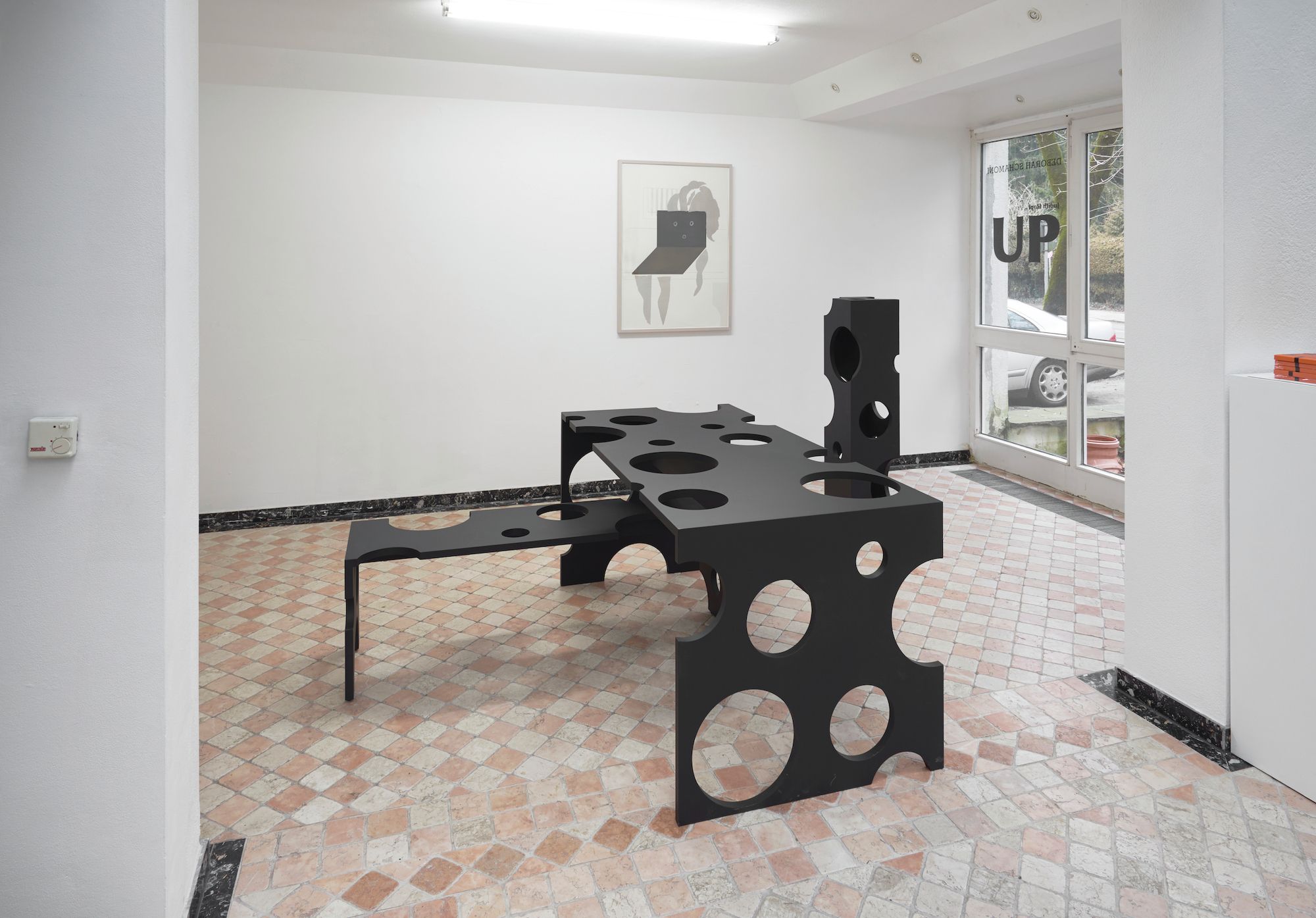 Installation view, Judith Hopf, UP, Deborah Schamoni, 2017