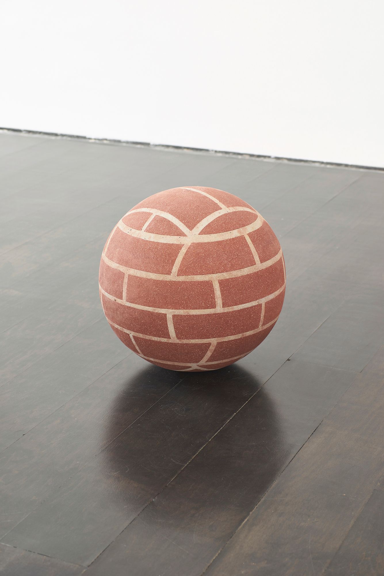 Judith Hopf, Ball in Remembrance of Annette Wehrmann, 2016, Bricks, cement, Ø 52 ⁠cm