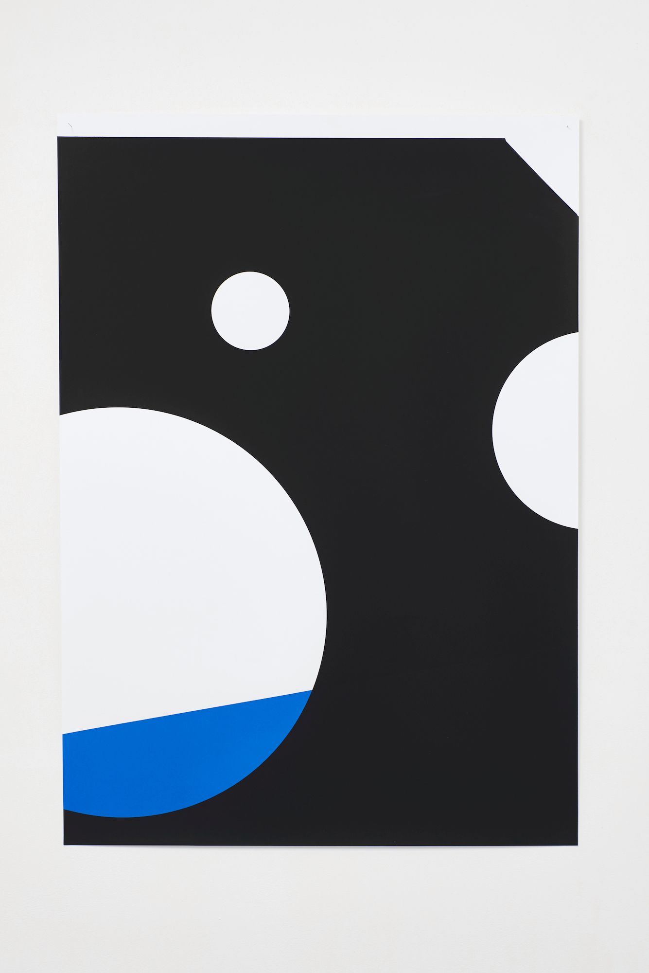 Judith Hopf, Untitled (Loch 1), 2017, Silkscreen on paper, 100 ⁠× ⁠80 ⁠⁠cm