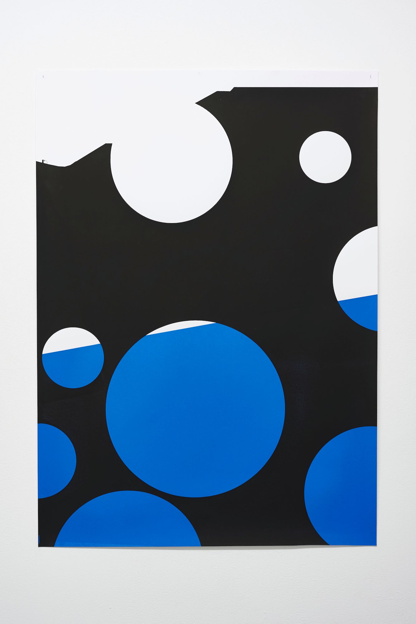 Judith Hopf, Untitled (Loch 3), 2017, Silkscreen on paper, 100 ⁠× ⁠80 ⁠⁠cm